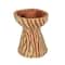 Hello Honey® 5" Round Decorative Hand-Painted Paper Mache Taper Holder